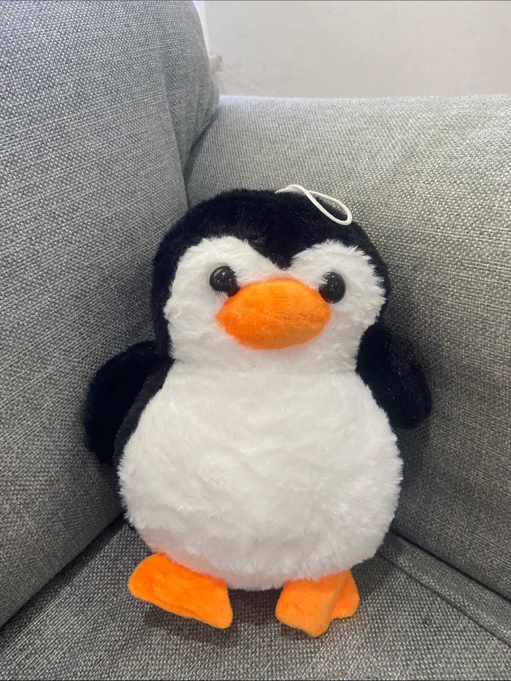 Plush Penguin Bird Plush - Black & White with Orange Beak and Feet